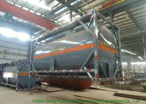  Insulated ISO Q235 / LDPE 20 Foot Tank Container For Acetic Acid / Acetic Anhydride Manufactures