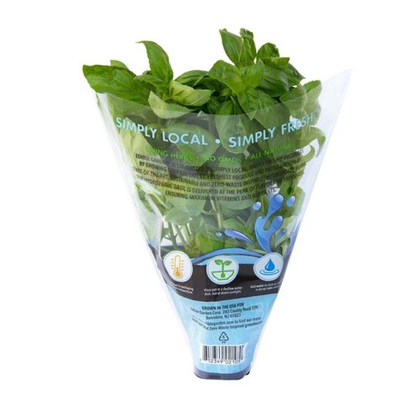 Trapezoid Plastic Vegetable Bags CPP OPP Lettuce Plastic Bag With Micro Perforations