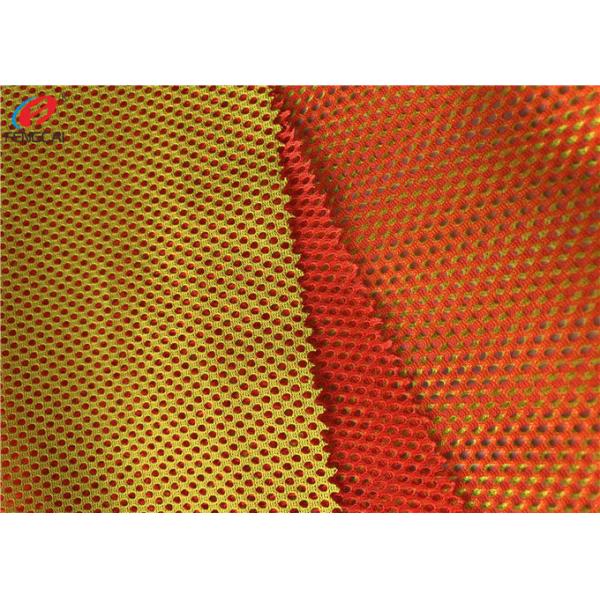 54D Polyester Breathable Vest Knitted Fluorescent Material Fabric