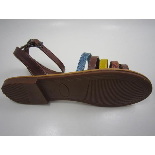Adjustable Buckles TPR Ankle Strap Gladiator Sandals