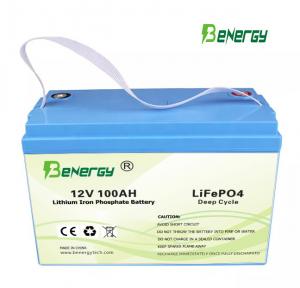 China Golf Cart Rechargeable Lithium Battery 12V 100AH RV Battery With BMS on sale