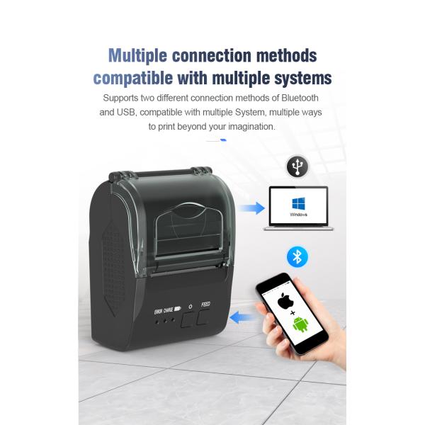 Thermal receipt printer 58 mini portable mobile USB Bluetooth stock non-personal device