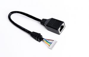  8P8C Shielded RJ45 Patch Cable / Ethernet Rj45 Patch Cord Black Color Manufactures