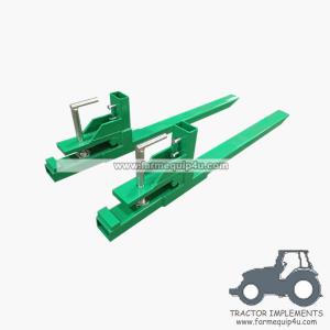 China Tractor Front end loader clamp on pallet forks 1000lbs on sale