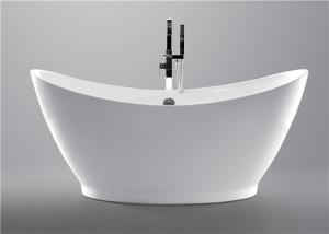 China Contempoary Simple Small Freestanding Soaking Tub , Oval Garden Tub 3 Years Warranty on sale