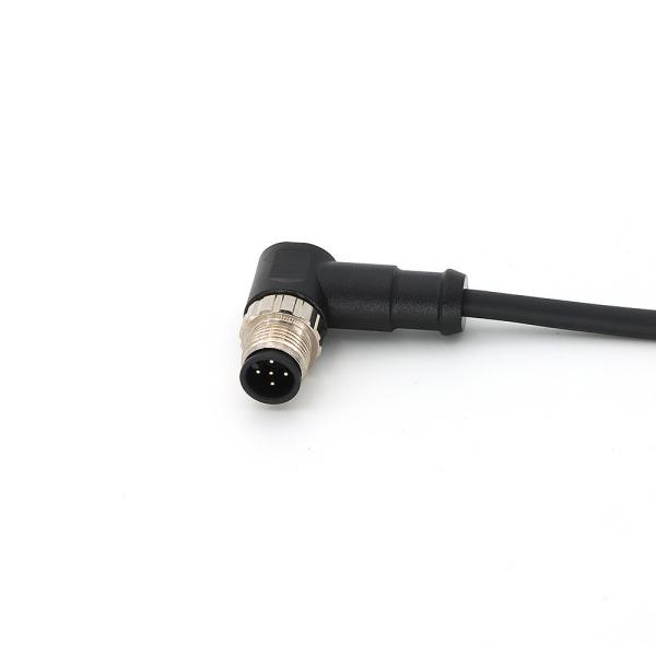 Quality M12 Molded Cable Connectors With A Coding 5 Pin Plug Sensor IO Power Cord for sale