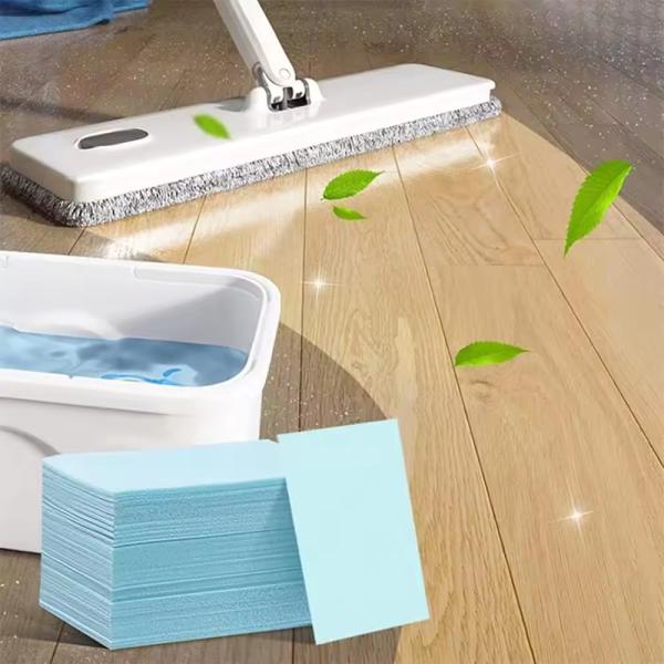Floor Cleaning Sheet Fast Dissolve Floor Slice Cleaning Detergent Paper Sheets