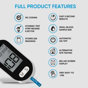 China Intelligent Blood Glucose Meter Smart Blood Glucose Meter Blood Glucose Test Meter One Touch Blood Glucose Meter on sale
