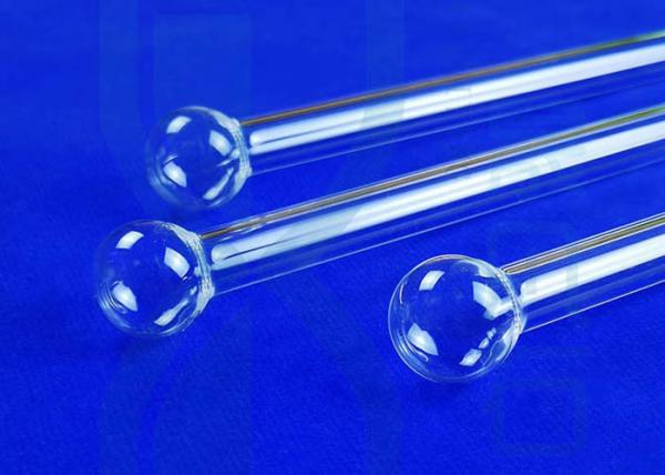 Quality Laboratory Apparatus Sphere End 100mm Quartz Glass Tube for sale