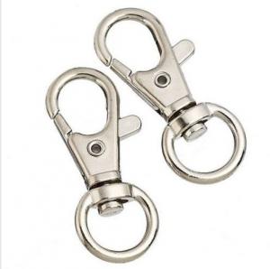  Silver Swivel Trigger Clips Snap Lobster Clasp Hook Bag Key Ring Hooks Isure Marine Manufactures