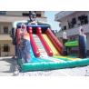 Inflatble Slide / inflatable superman slide 0.55mm PVC Tarpaulin for sale