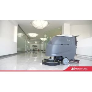 20inch Multi-Function Floor Scrubber with 2000m2/h Efficiency 55L Solution Tank