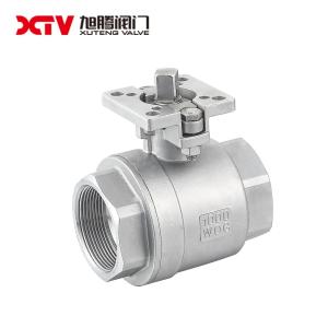  2PC BSPT Female Thread Ball Valve for Pump System 304 Material CE/SGS/ISO9001 Certified Manufactures