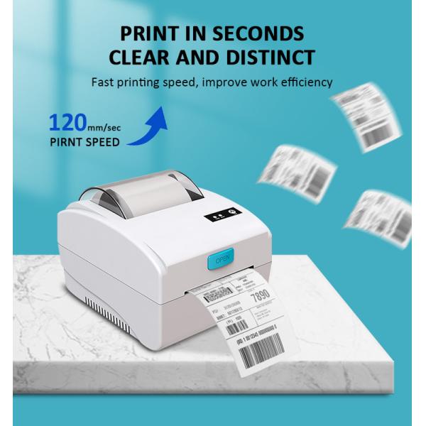 USB LAN BT Barcode Label Printer 3 Inch Thermal Label Printer OEM ODM