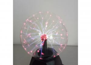  Plasma Globe Glass Ball Light For Party , 5 Inch Novelty Static Lightning Plasma Ball Manufactures