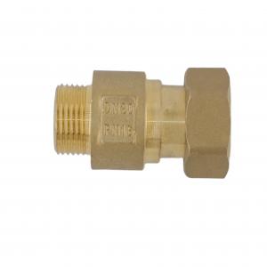  DN 20 PN 16 Male x Female Thread Brass Pipe Fittings With Brass No Leak Locknut Manufactures