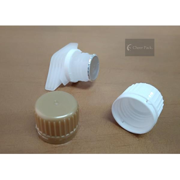 Full Seal Type Plastic Spout Caps 18 Millimeter Outer Diameter For Fruit Juice Pouch