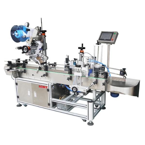 0.6mpa 1.5KW Automatic Sticker Labeling Machine For Round Bottle