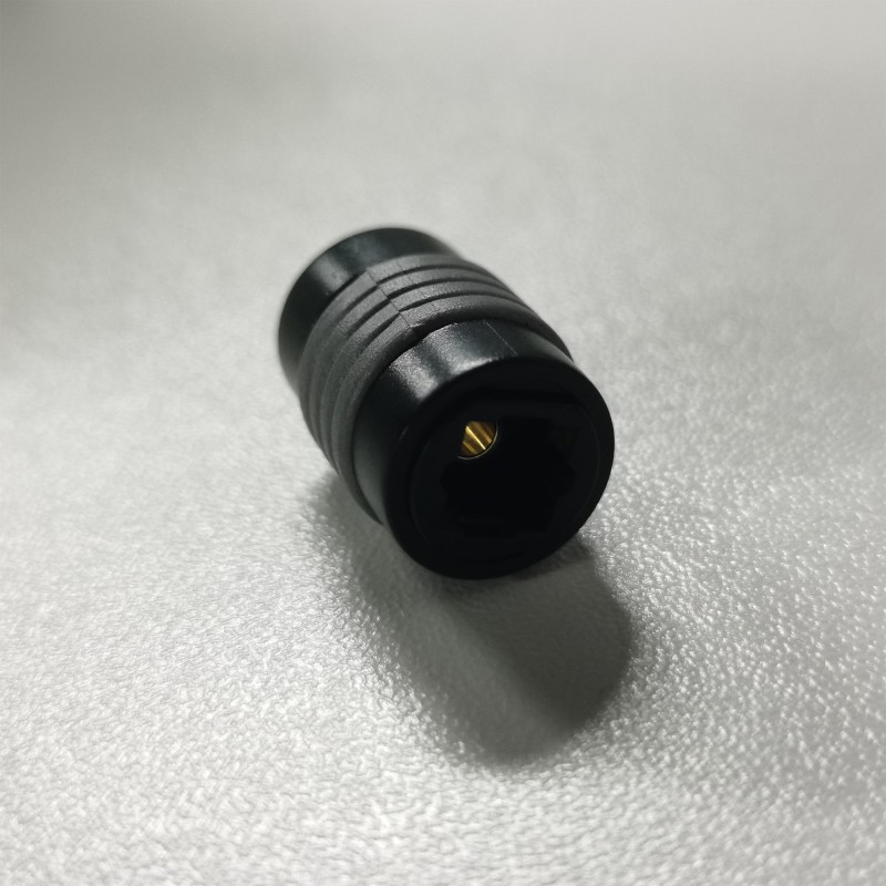 Optical Audio Cable Toslink Female Jack Extention Cable Coupler Connector Adapter, Black