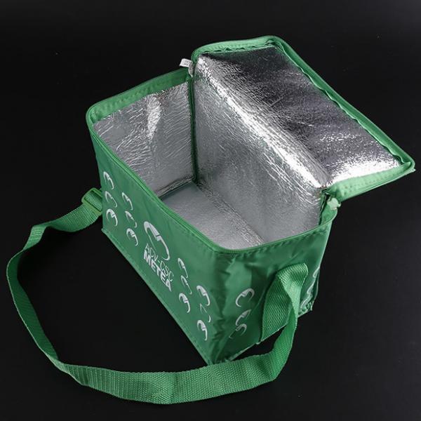 Eco-friendly 80GSM non-woven value priced insulated 6-pack cooler bag promotional use logo printed bag