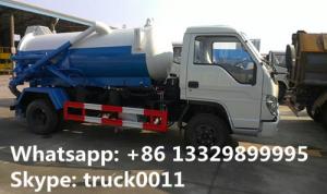  JMC high quality and competitive price 3 cubic meters sewage suction truck for sale, China best price 3m3 vacuum truck Manufactures