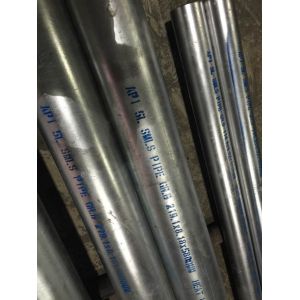 API 5L GR.B PSL1 Hot Galvanized Seamless Tubes with threads and couplings