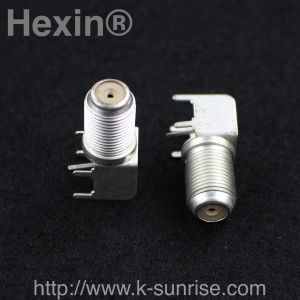 customized F connector  with brackets for pcb board
