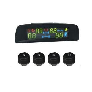  Update Solar Car TPMS Tool Tyre Monitoring Syestem TPMS Sensor with color monitor and 4 Sensors Manufactures
