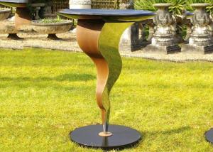  Beautiful Bird Drinking Bowl Contemporary Outdoor Metal Sculpture Customized Size Manufactures