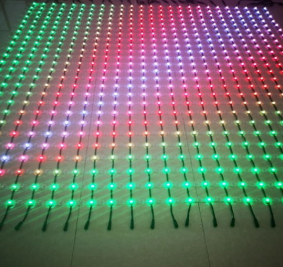 Adjustable Brightness LED Grid Screen with DMX512 Control and Customizable
