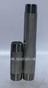 Schedule 40 / 80 Stainless Steel Pipe Nipple Weld Nipple Fittings Manufactures