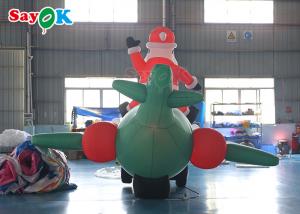  Oxford Cloth Inflatable Old Man LED Christmas Santa Claus Flying Airplane Blowing Manufactures
