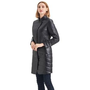  FODARLLOY wholesale ladies warm hooded cotton-padded clothes slim long down winter jackets women coats Manufactures