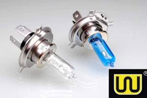 China Halogen Xenon HID Motorcycle Headlight Bulb Blue color H4 P43T 12V 35/35W on sale