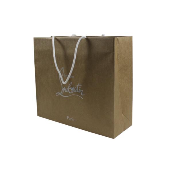 Luxprinters Silver Stamping Gift Bag With Handles Protective Varnish