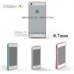 Cross-Line Green Aluminum Bumper Case Extra Slim For Iphone5