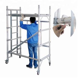 Mobile Aluminium Scaffold Tower Folding Scaffolding Tower With 4M Scaffolding