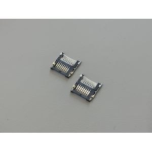 TF Card Connector 1.5H Old Version Push-Push Micro Memory Slot, SMT PCB