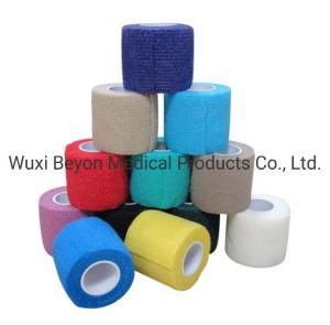  Pink Blue White Self Adhesive Bandage Wrap Latex-Free Non Woven Cohesive Flexible Manufactures