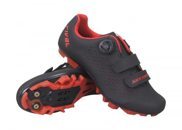Quality Red Black 28cm MTB Cycling Shoes For Racing And Riding for sale