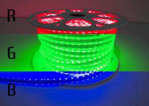  RGB 120 Volt Led Strip Lights , RoHS High Voltage Color Changing Led Strip Manufactures