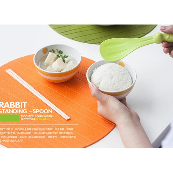 Puting Rice Paddle Meal Spoon Cute rabbit Shape Ladle Non Stick Kitchen Tools customized Green blue