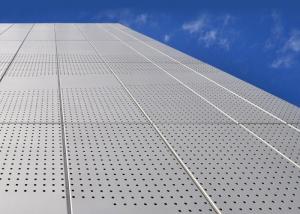  Soundproof Interior Decorative Ceiling Mesh / Perforated Stainless Steel Panels Manufactures