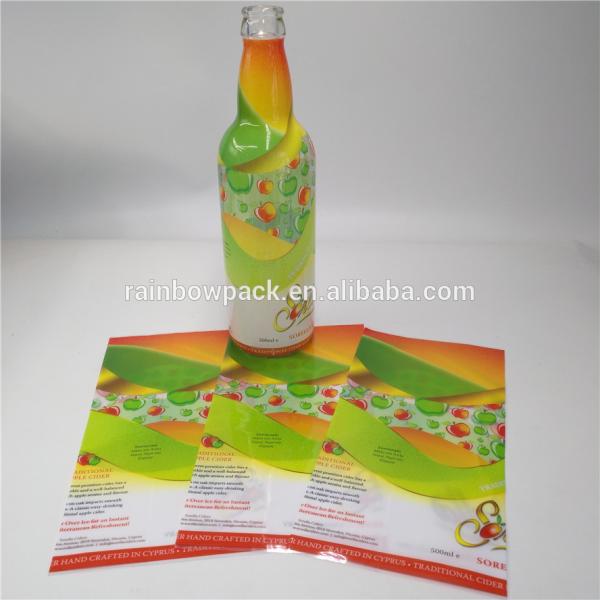 Adhesive Waterproof 3D Shrink Sleeve Labels