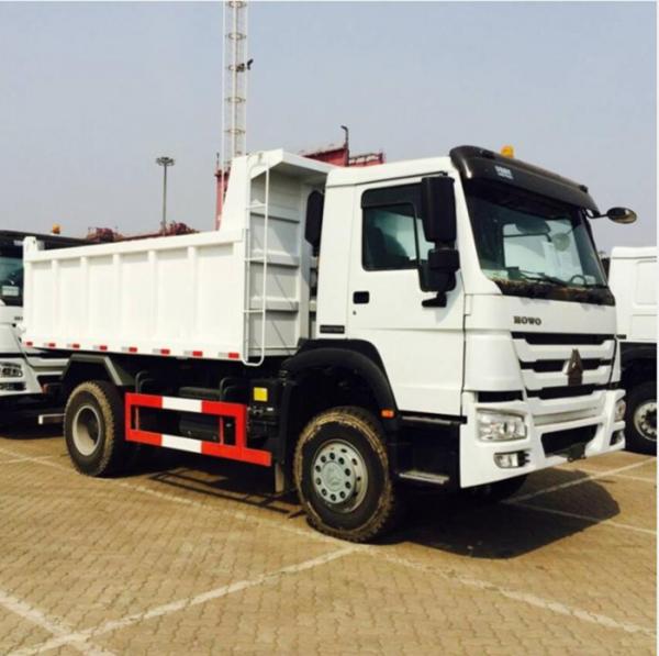 Quality 290HP Sinotruk Howo 4x2 10 Ton Small Tipper Truck With Powerful Steering Gear Box for sale