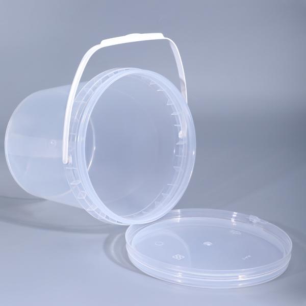 Round Shape 3L Food Grade PP Plastic Pails Customized Personalized Logo With Printed