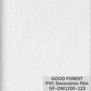  Decorative PVC Film For Furniture Cloth Grain Type Good Flowability Manufactures