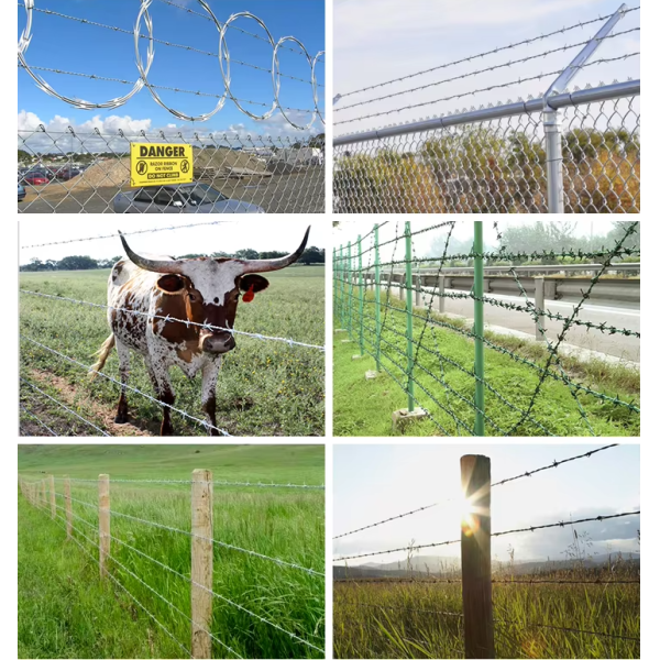 Extra Sharp Points Heavy Gauge Hot Dip Galvanized Razor Barbed Wire for Industrial Security