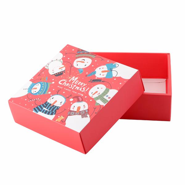 Eco Friendly Red Gift Paper Packaging Boxes
