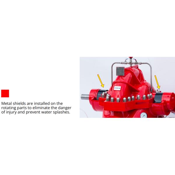 300~2500 GPM Horizontal Split Case Centrifugal Fire Pumps certified by UL/FM/NFPA20